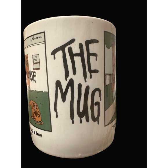 The Far Side "The Mug" Gary Larson Oz 1987 Coffee Mug +  Box the house cat dog - Picture 3 of 6